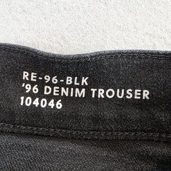 J. Crew Denim Trouser In 1996 Semi-stretch Black Wash Wide Leg Jeans sz 27 - Picture 4 of 12